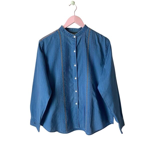 Ralph Lauren Tops - Blue Striped Women's Top